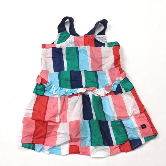 Tea Collection Dress Baby Girls Size 6-12m Geometric Sundress - Picture 2 of 3
